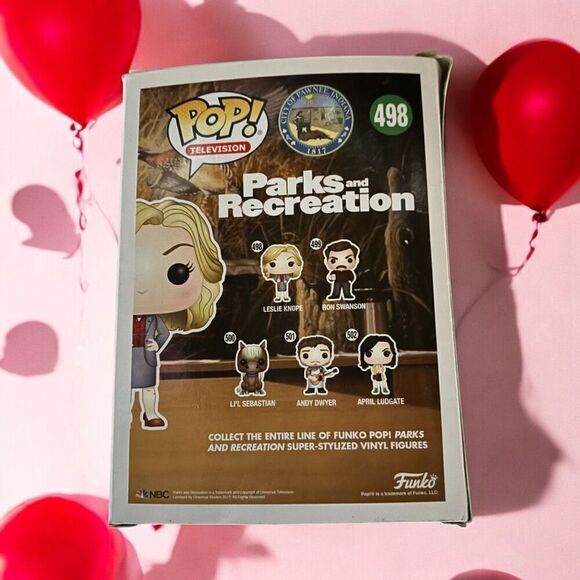 Funko Pop! Television #498 Parks & Recreation Leslie Knope Vaulted 2017 - Picture 3 of 6